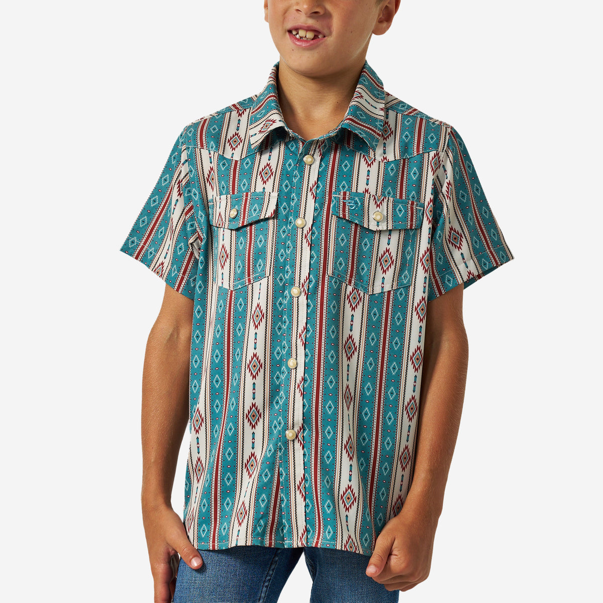 BURLEBO YOUTH PERFORMANCE WESTERN SHIRT - THE ABBOTT