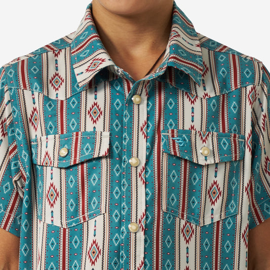 BURLEBO YOUTH PERFORMANCE WESTERN SHIRT - THE ABBOTT