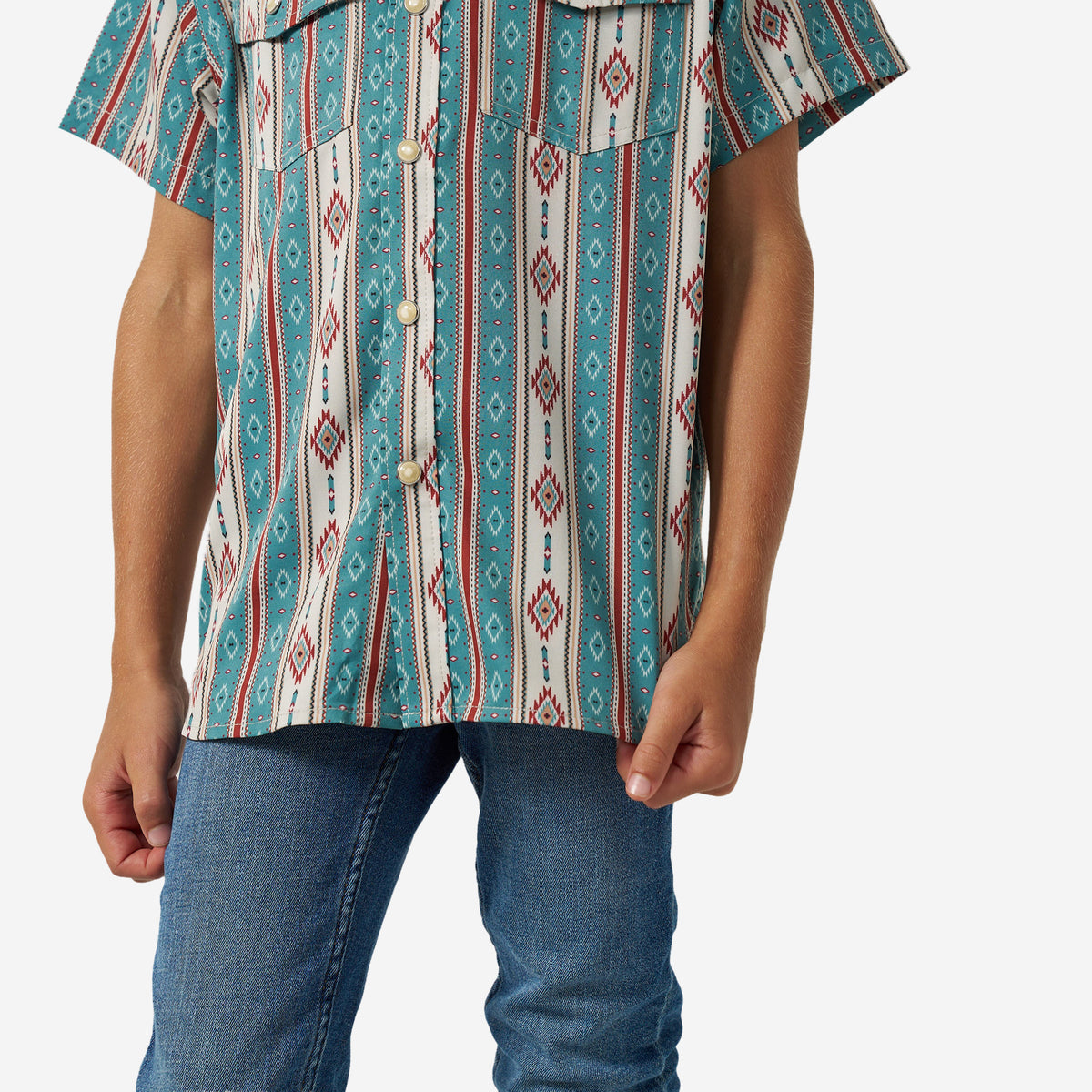 BURLEBO YOUTH PERFORMANCE WESTERN SHIRT - THE ABBOTT