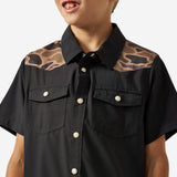 BURLEBO YOUTH PERFORMANCE WESTERN SHIRT - DEER SEASON