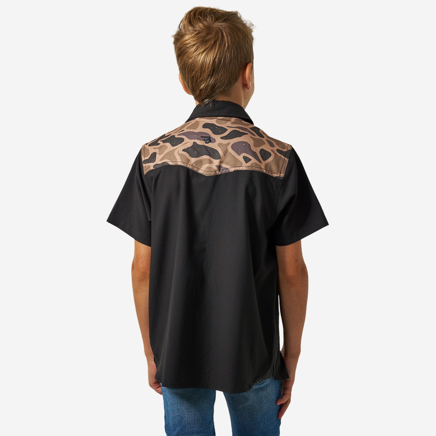 BURLEBO YOUTH PERFORMANCE WESTERN SHIRT - DEER SEASON