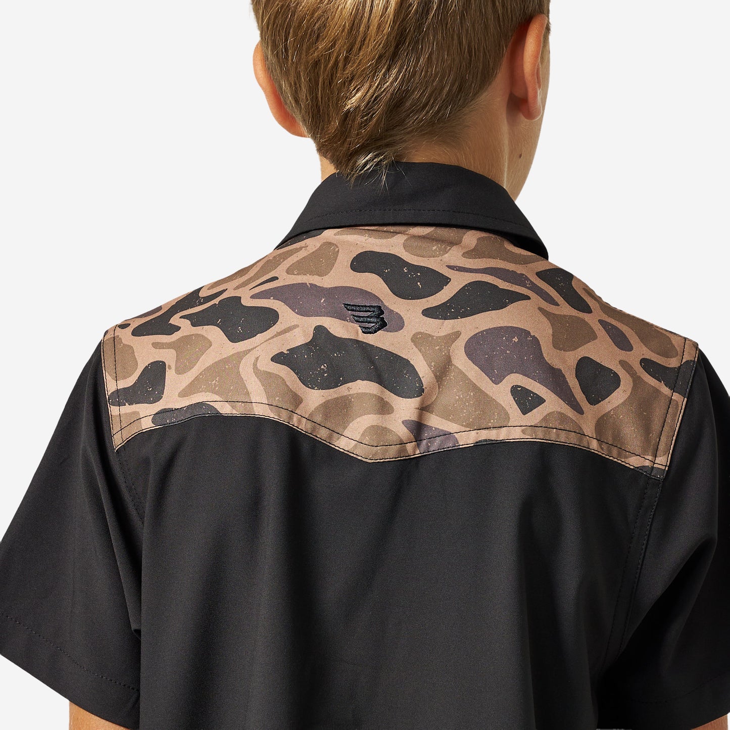 BURLEBO YOUTH PERFORMANCE WESTERN SHIRT - DEER SEASON