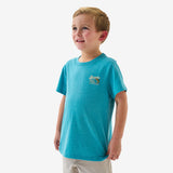 Burlebo Youth Short Sleeve Tee - Bait and Rigs - Heather Cyan