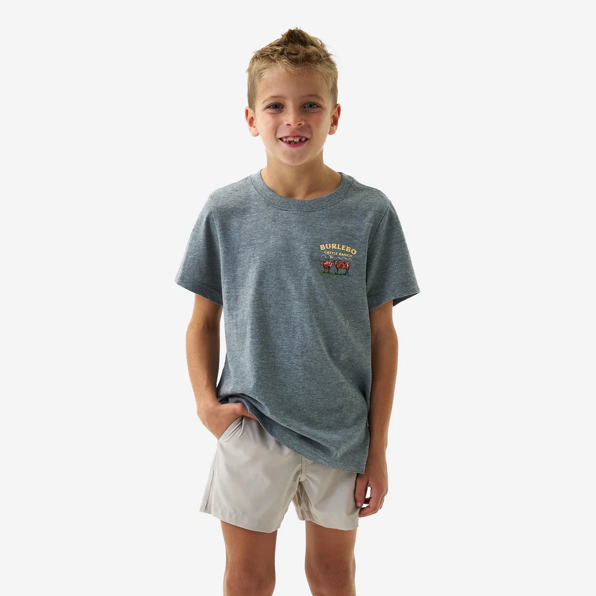 Burlebo Youth Cattle Ranch - Dark Heather Grey