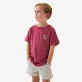 Burlebo Youth Short Sleeve Tee - Classic Duck - Heather Red
