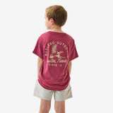 Burlebo Youth Short Sleeve Tee - Classic Duck - Heather Red