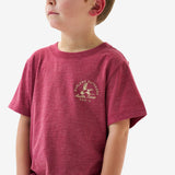 Burlebo Youth Short Sleeve Tee - Classic Duck - Heather Red