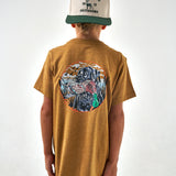 Burlebo Youth - Short Sleeve Tee - Duck And Dog - Light Brown