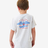 Burlebo Youth Short Sleeve Tee - Eagle Outdoors - Heather Oatmeal