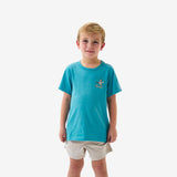 Burlebo Youth Short Sleeve Tee - Pintail Triangle Duck - Heather Cyan