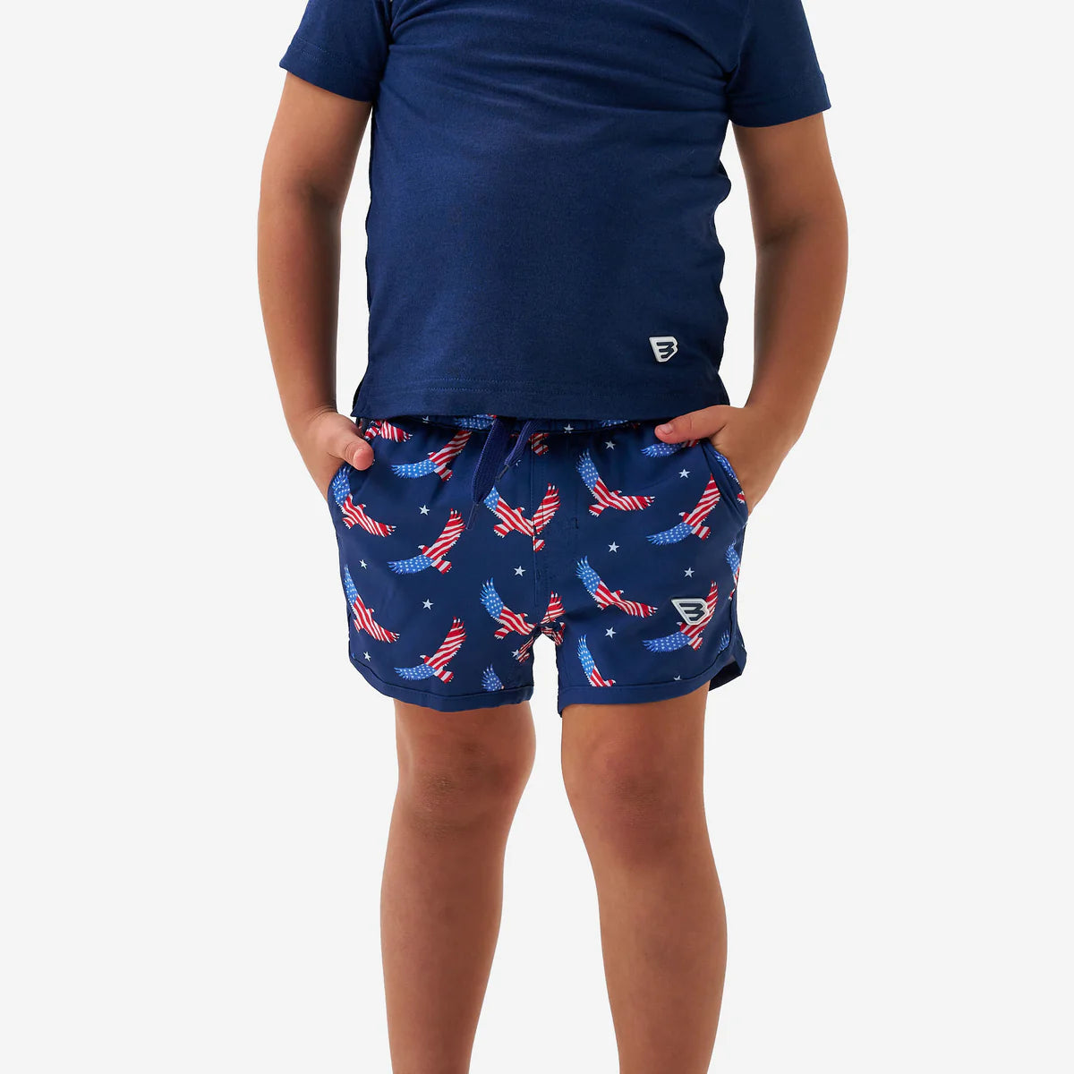 Burlebo Youth Swim Trunk - USA Eagle