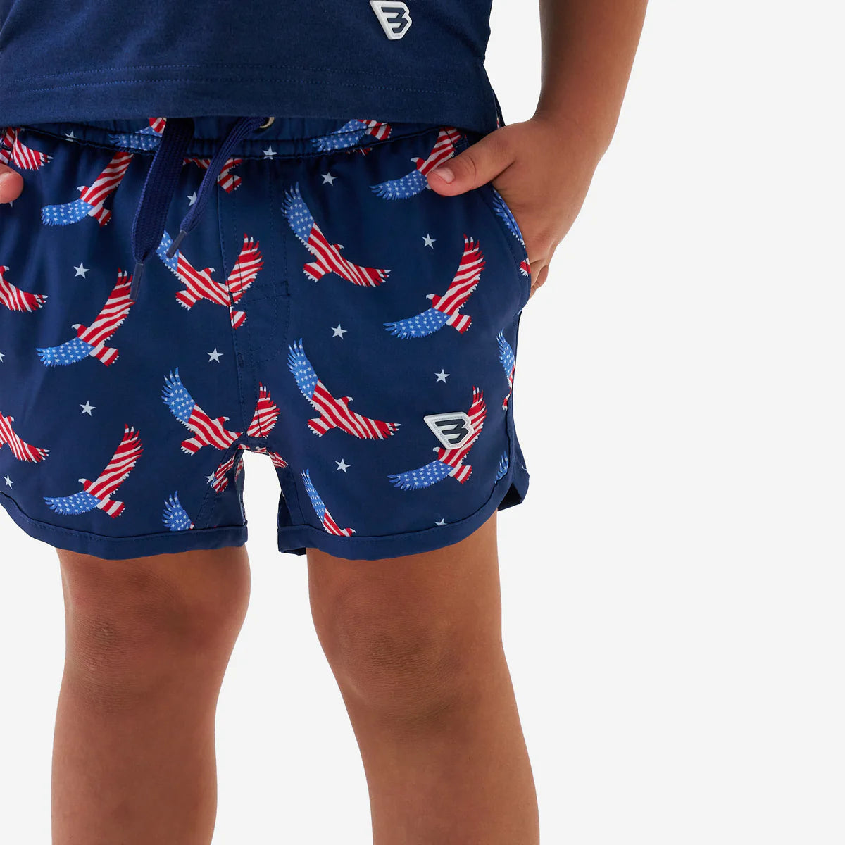 Burlebo Youth Swim Trunk - USA Eagle