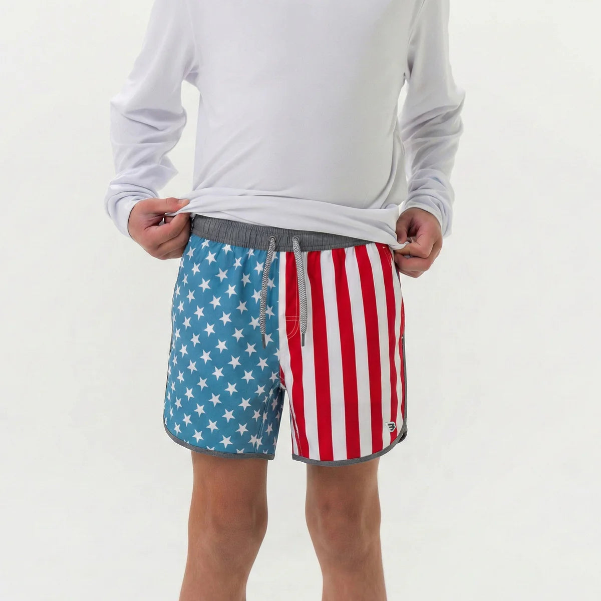 Burlebo Youth Swim Trunk - Throwback USA