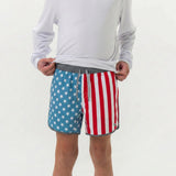 Burlebo Youth Swim Trunk - Throwback USA