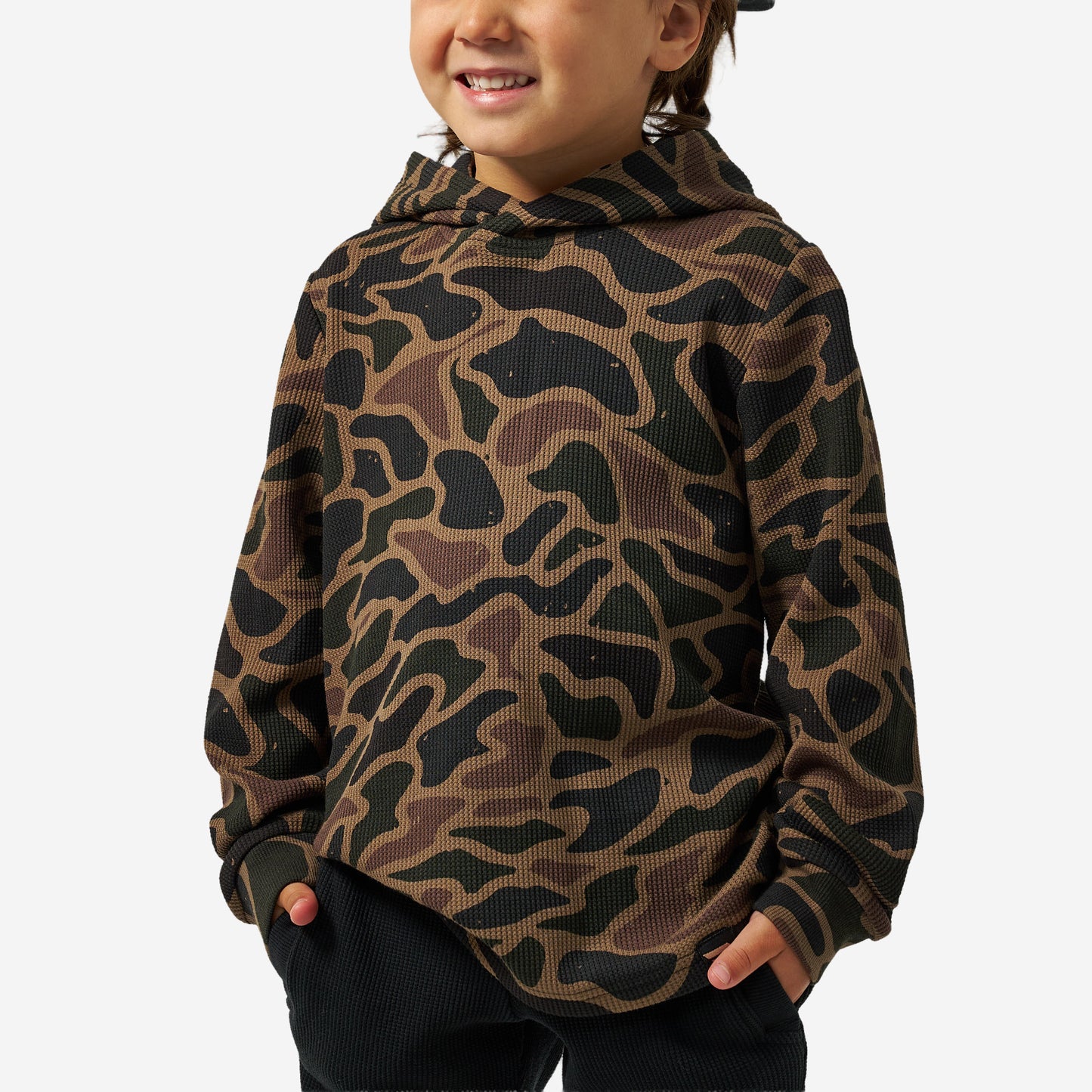 BURLEBO YOUTH THERMAL HOODIE - BENDITA CAMO