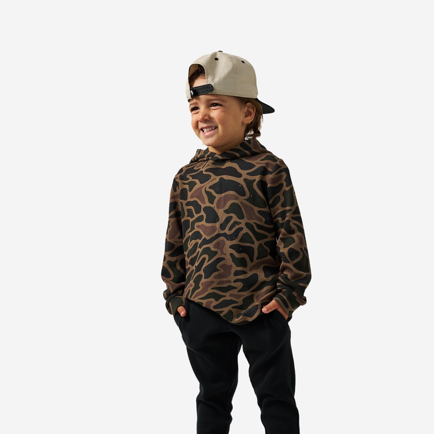 BURLEBO YOUTH THERMAL HOODIE - BENDITA CAMO