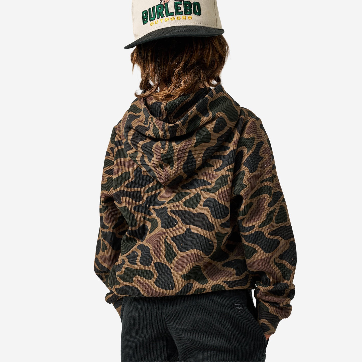 BURLEBO YOUTH THERMAL HOODIE - BENDITA CAMO