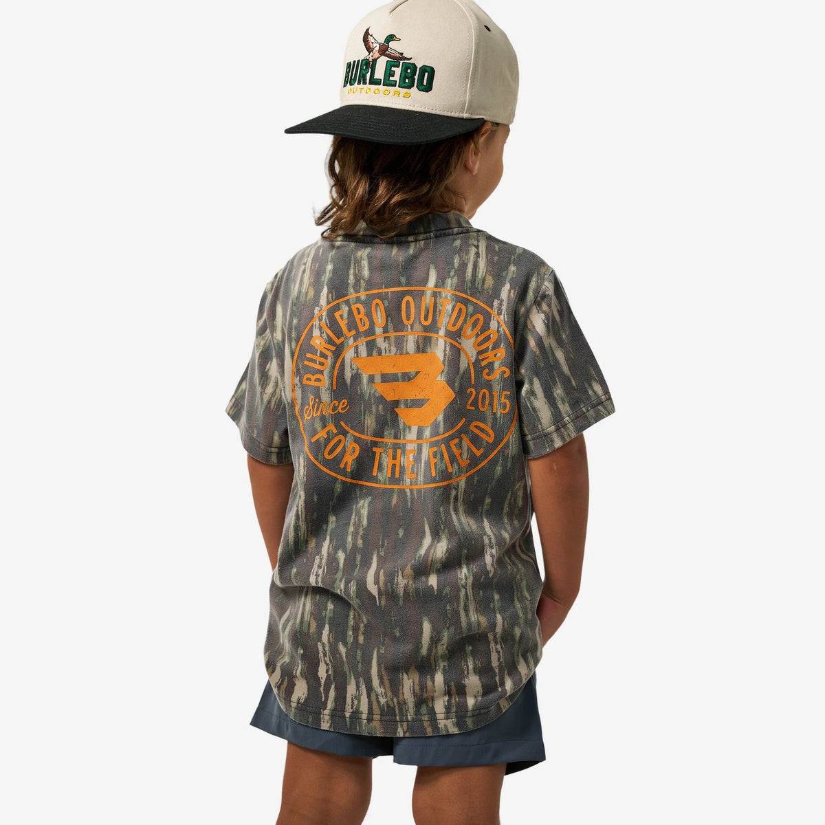 Burlebo YOUTH VINTAGE WASHED GRAPHIC TEE - FIELD BADGE