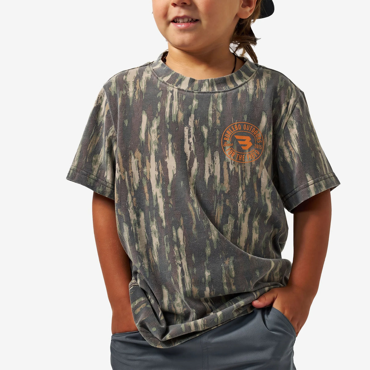 Burlebo YOUTH VINTAGE WASHED GRAPHIC TEE - FIELD BADGE