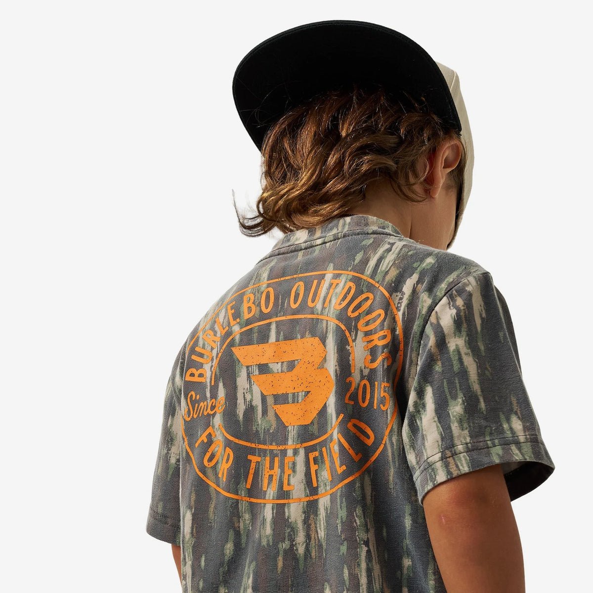 Burlebo YOUTH VINTAGE WASHED GRAPHIC TEE - FIELD BADGE