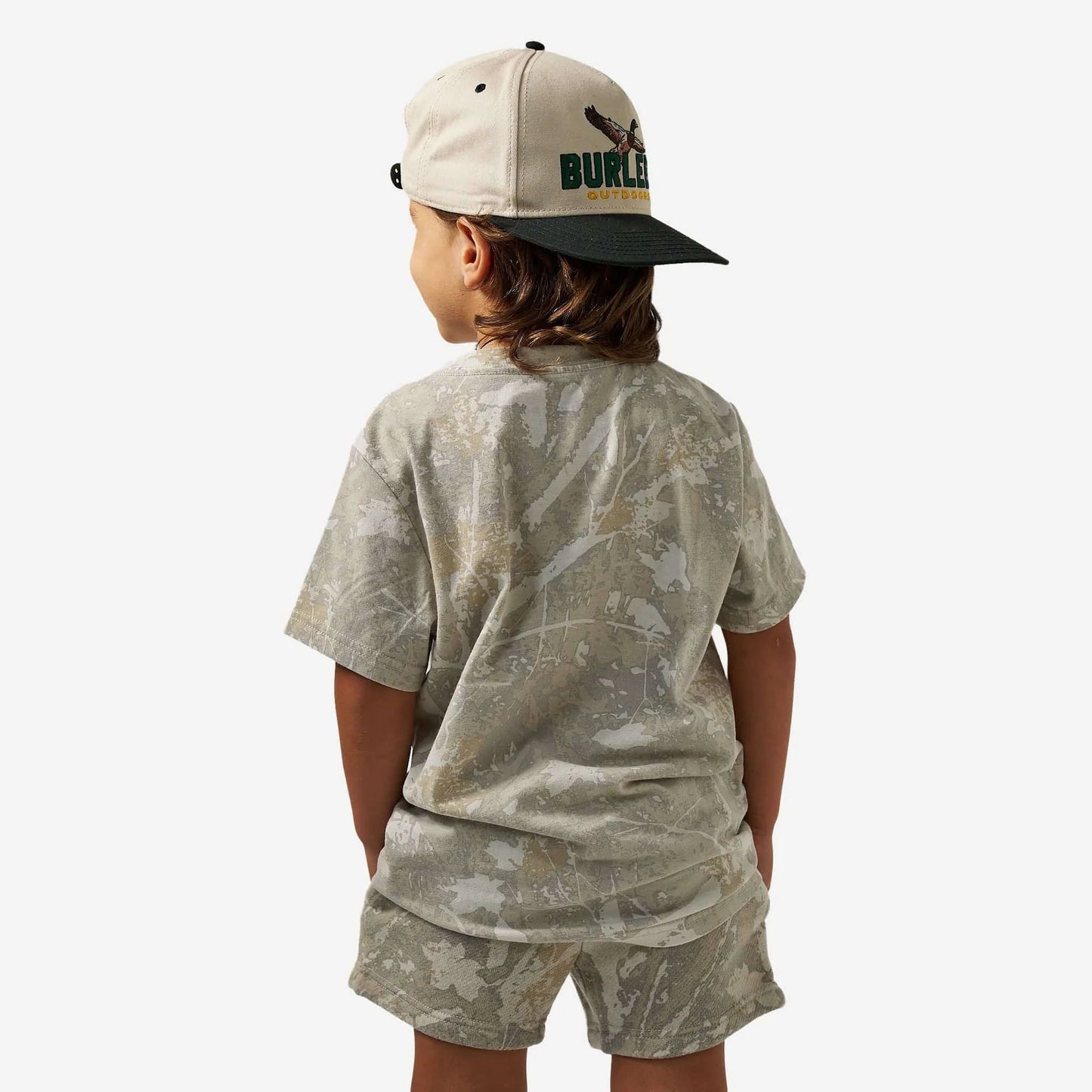 BURLEBO Youth Vintage Washed Tee - Drifter Camo