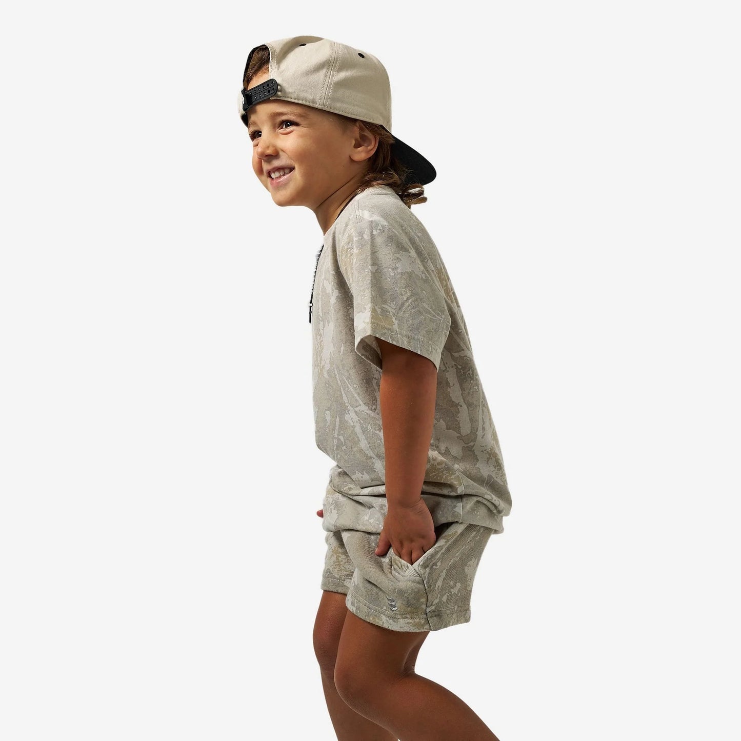 BURLEBO Youth Vintage Washed Tee - Drifter Camo