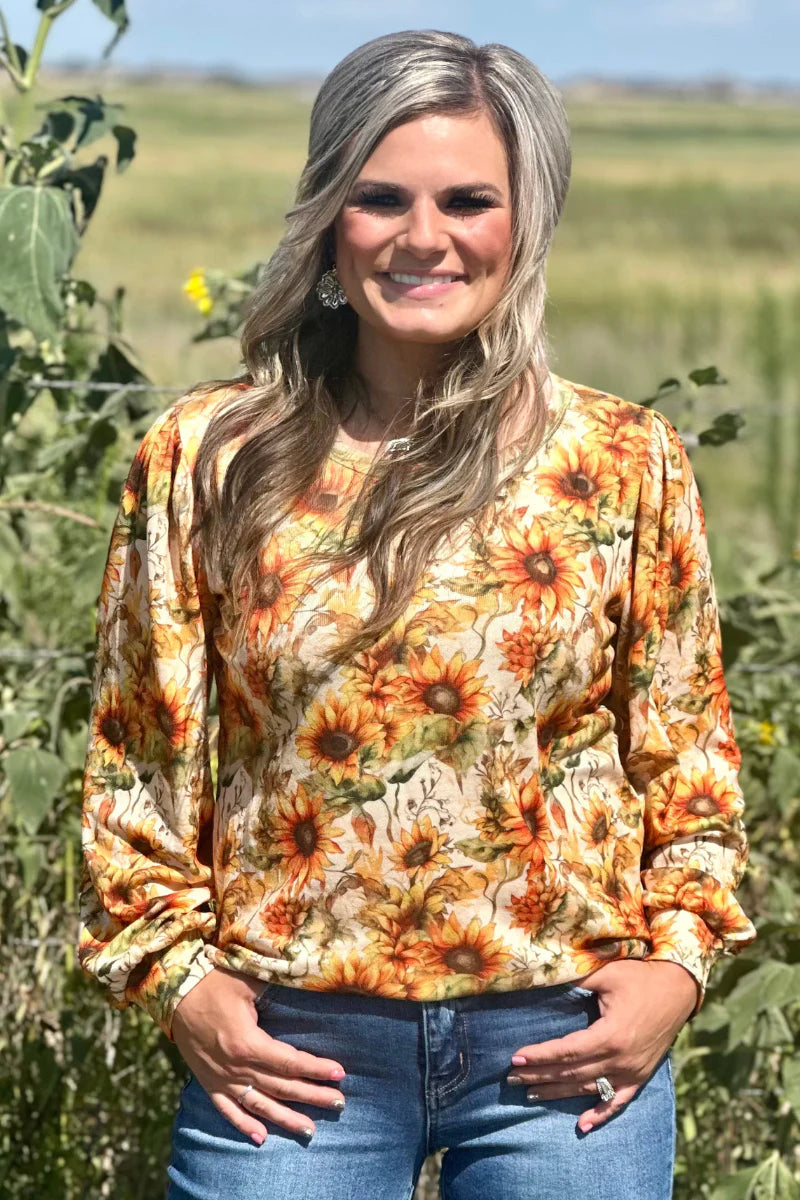 GOLDEN HARVEST KNIT TOP