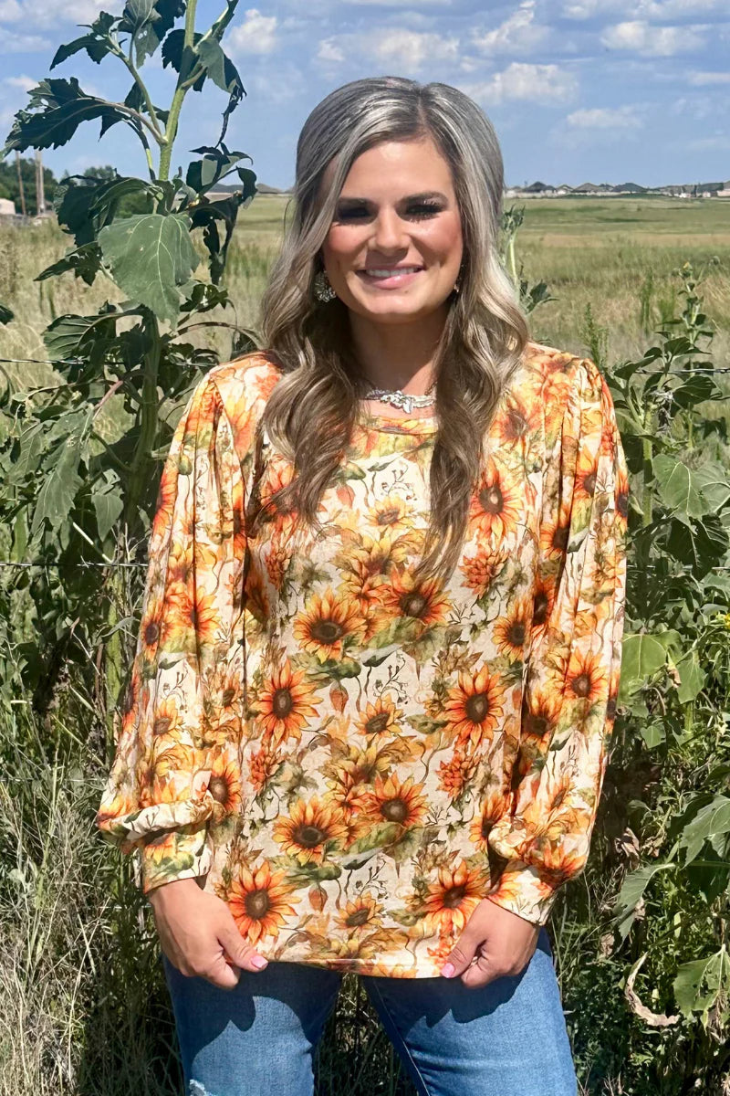 GOLDEN HARVEST KNIT TOP