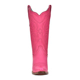 CORRAL WOMEN'S HOT PINK EMBROIDERY SNIP TOE WESTERN BOOTS - Z5138