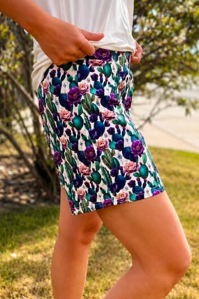 DESERT BLOOM LONG SHORTS