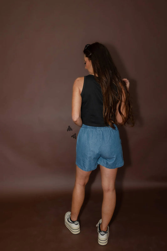 DENIM DALLY MEDIUM WASH SHORTS