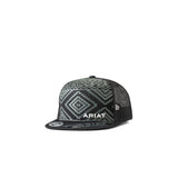 ARIAT YOUTH FLAT BILL AZTEC PATTERN - BLACK