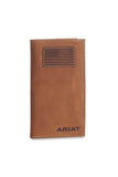 ARIAT RODEO FLAG WALLET - BROWN