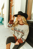 ROOTIN' TOOTIN' COWBOY OVERSIZED SWEATER