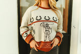 ROOTIN' TOOTIN' COWBOY OVERSIZED SWEATER