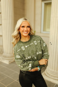 THE SADDLE RANCH SWEATER - AGAVE