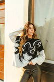 SADDLE SWAPPIN REVERSIBLE  OVERSIZED SWEATER