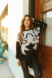 SADDLE SWAPPIN REVERSIBLE  OVERSIZED SWEATER