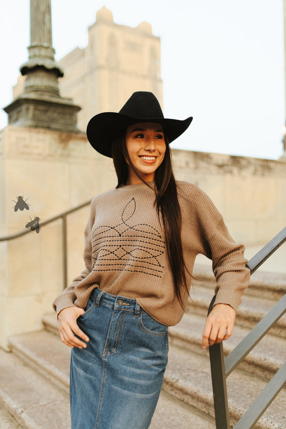 THE YUMA STITCH LONG SLEEVE TOP