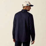 ARIAT MENS EVERYTHING LONG SLEEVE SNAP SHIRT - NAVY