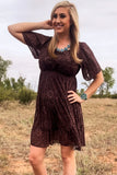 BRONZED BLOOM DRESS