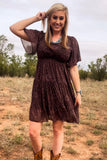 BRONZED BLOOM DRESS