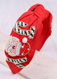 CHRISTMAS JOY SANTA RED HEADBAND