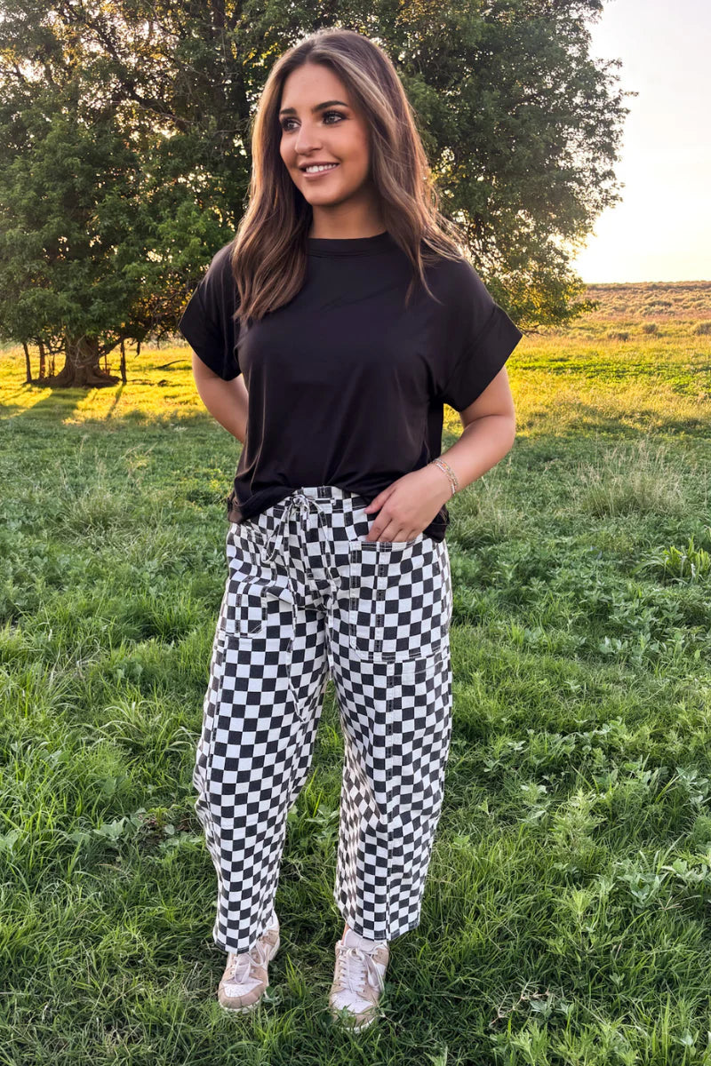 STERLING STAPLE TOP - BLACK