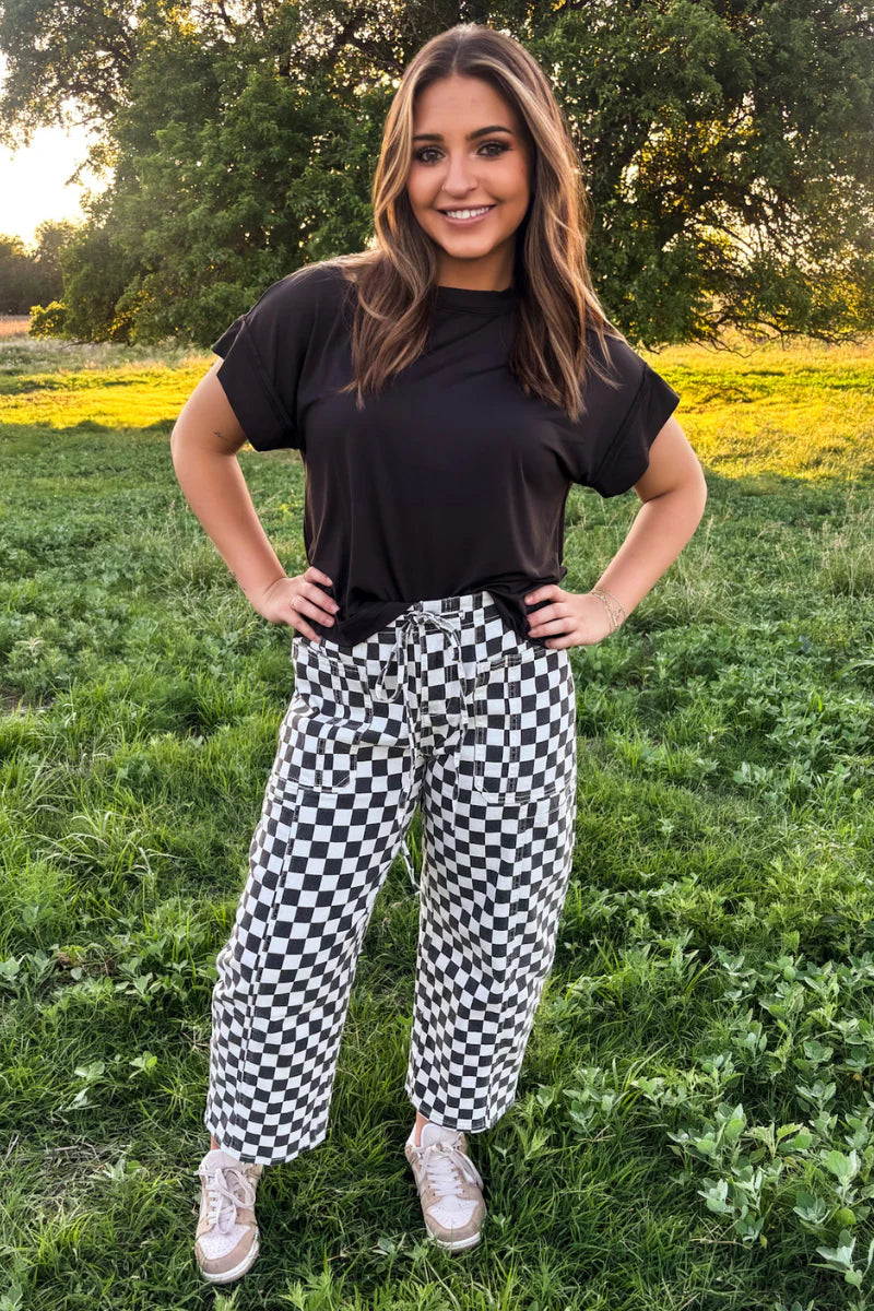 STERLING STAPLE TOP - BLACK