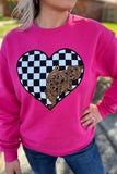 CHECKED IN LOVE SWEATER