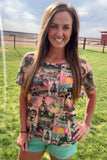 COSMIC COWGIRL MESH TOP