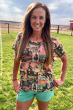 COSMIC COWGIRL MESH TOP
