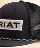 ARIAT MENS FLEXFIT 110 CAP SNAPBACK DESERT PATCH BLACK