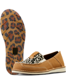 ARIAT WOMEN'S CRUISER DARK TAN SUEDE CHEETAH HAIR ON